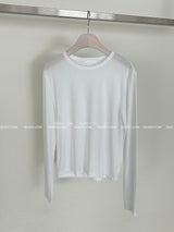 フラフィーアンドベーシックプレーン長袖Tシャツ