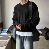 LMN ライフセミオーバーサイズフィットツイスティドラウンドニット (5 colors)