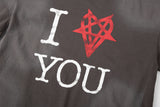 I YOU Tシャツ (ブラウン)