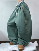ノンフリース💚バルーンワイドロングパンツ💚💙💛🩶 7カラー