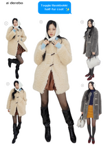 Toggle tteokbokki half-fur coat
