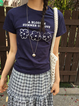 Blossom Crewneck T-Shirt (4color)
