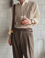 Moss Twist Knit Vest