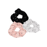 スマイルシュシュ (black,pink,ivory)