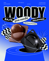 BorD Keychain Perfume Brown Set - Woody