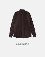 Linear Stripe Over Shirt