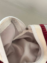 Clam round pouch _ Corduroy red