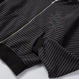 Untitled Starrynight Small Stripe Hood Zip Up BLack Chacoal