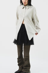 (W) エステルレーヨンシャツ (3color)
