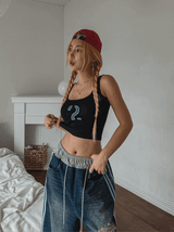 Didi numbering crop sleeveless