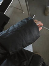 ASCLO ブローチレザーパデッドジャンパー