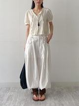 Lace Strap Short Sleeve Blouse