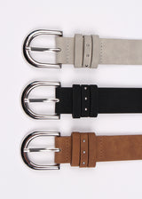 SUEDE STUD BELT
