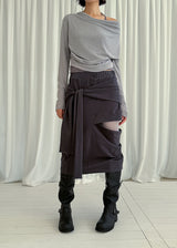 LOOSE BELT MIDDLE BOOTS