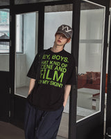 Film Lettering Oversized Short Sleeve T-shirt