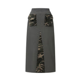PHITES SET-UP CAMO POINT LONG SKIRT