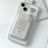 [SET]four leaf clover magsafe charm case + card pocket 