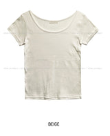 [U-BASIC] エブリデイUネックルーズTシャツ