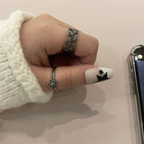 Vintage Star Twist Open Ring