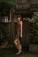 Offbeat Check skirt