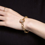 Round Toggle Gold Bracelet