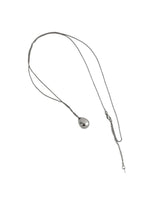 silver tear drop necklace