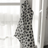 Black flower kitchen cloth