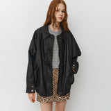 Oversized Fake Leather Blouson