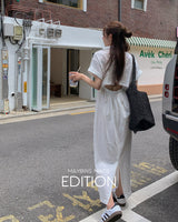 【MADE】Back slit long dress