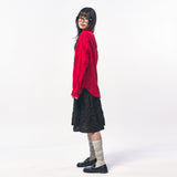 CRINKLE LINEN SHIRTS RED