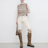 Miju's Fringe Sleeveless Knitwear