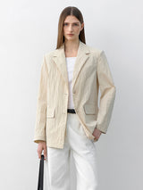 (JK-3020)SANDY LIGHT WRINKLE JACKET