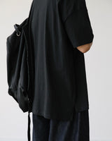 BT スリットオーバーフィットハーフTシャツ ブラック