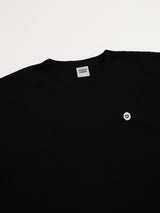 スカルワッフル長袖Tシャツ - ブラック