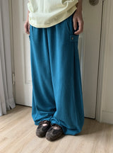 [unisex] チハ サイド スナップ ワイド バンディング スウェット パンツ