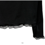 デュニーレースクロップモーダルTシャツ（3c）
