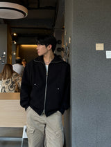 Remind knit zip up