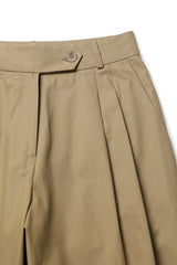 Wide pintuck pants_beige