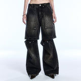 SAINT TWO-WAY JEANS_BLACK