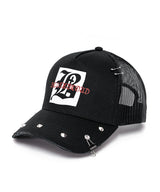 BBD グラフィック B ロゴスタッドトラッカーメッシュキャップ (Black)