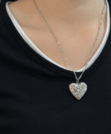 og heart necklace