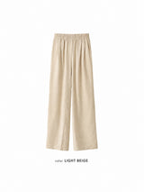 LMN ニールナチュラルピンタックリネンパンツ (3 colors)