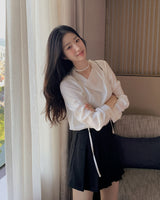 Saret Drapre Tie Blouse
