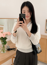Simple Basic V-neck Knit (10color)