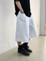スズカホワイトバミューダデニムパンツ