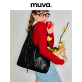 muva.ラージキャパシティ フォルダブル トートバッグ オリジナル ショルダーバッグ