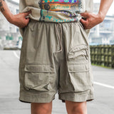 five-pocket utility beach shorts