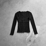 Nuad Pleated Bustier Blouse