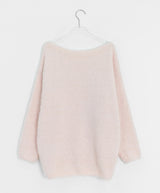 Nayu Hairy Lip Neck Loose Knit