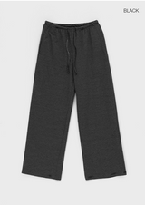 [B-BASIC] Stripe Wide Banding Pants